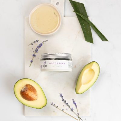 Lavender body cream with avocado oil from Vegan Fox