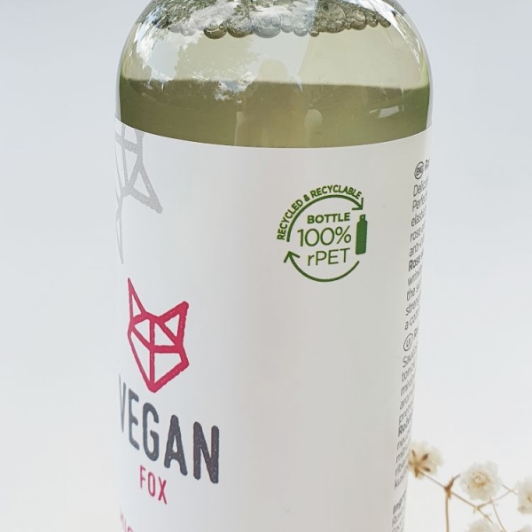 vegan micellar water rose rpet bottle