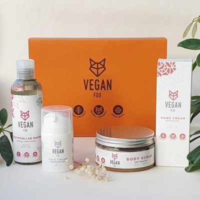 Vegan Fox Kosmetikos gaminių dovanų dėžutė