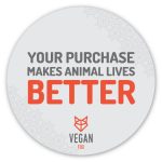 Your purchase by Vegan Fox makes animal lives better