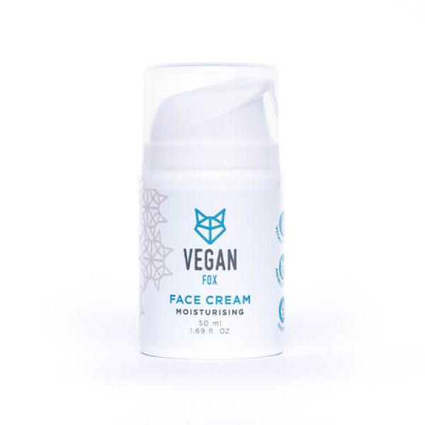 Moisturising face cream aloe vera extract vegan fox hand made
