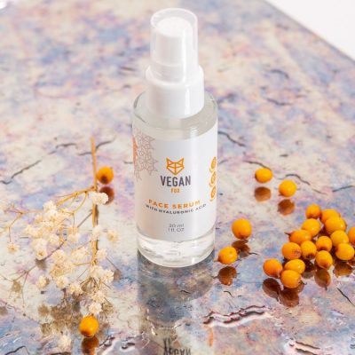 Face serum with hyaluronic acid and sea buckthorn