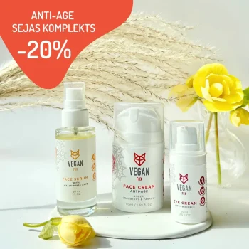 Komplekts sejai Anti-age ar 3 produktiem sejas kopšanai