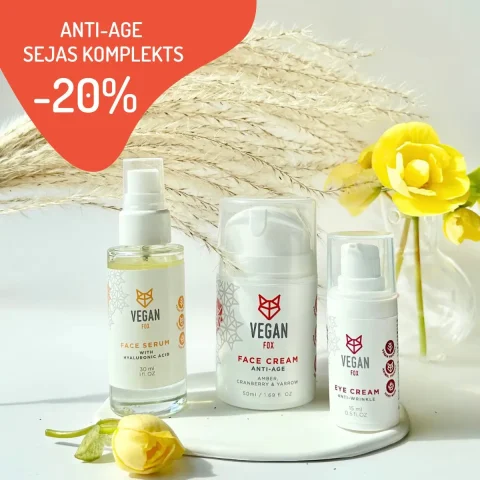 Komplekts sejai Anti-age ar 3 produktiem sejas kopšanai