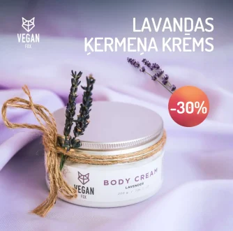 Lavandas ķermeņa krēms ar avokado eļļu no Vegan Fox