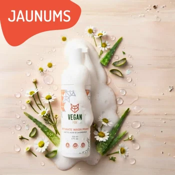 Jaunums no Vegan Fox- maigas un saudzīgas Intīmās higiēnas putas