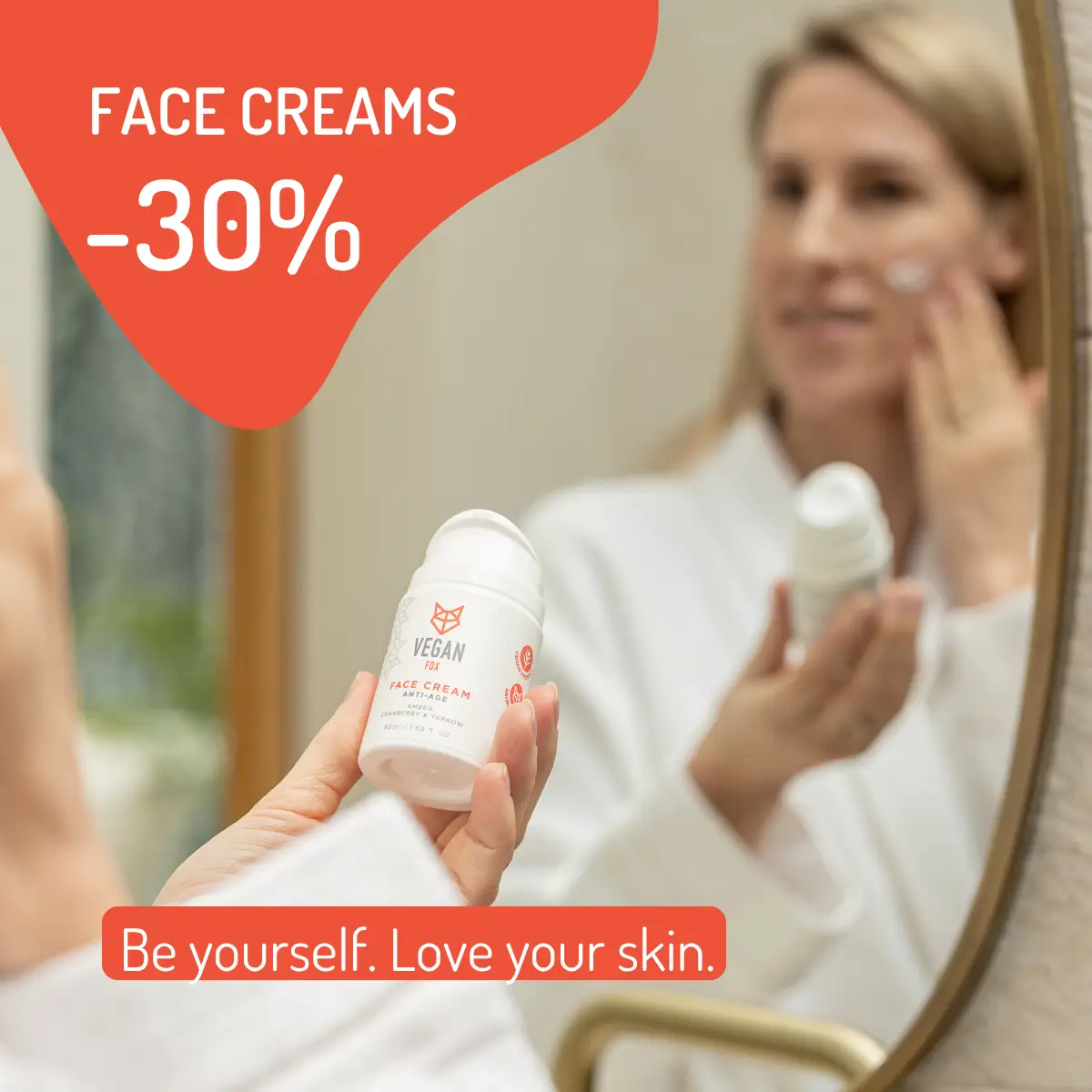 Face cream sale Vegan Fox